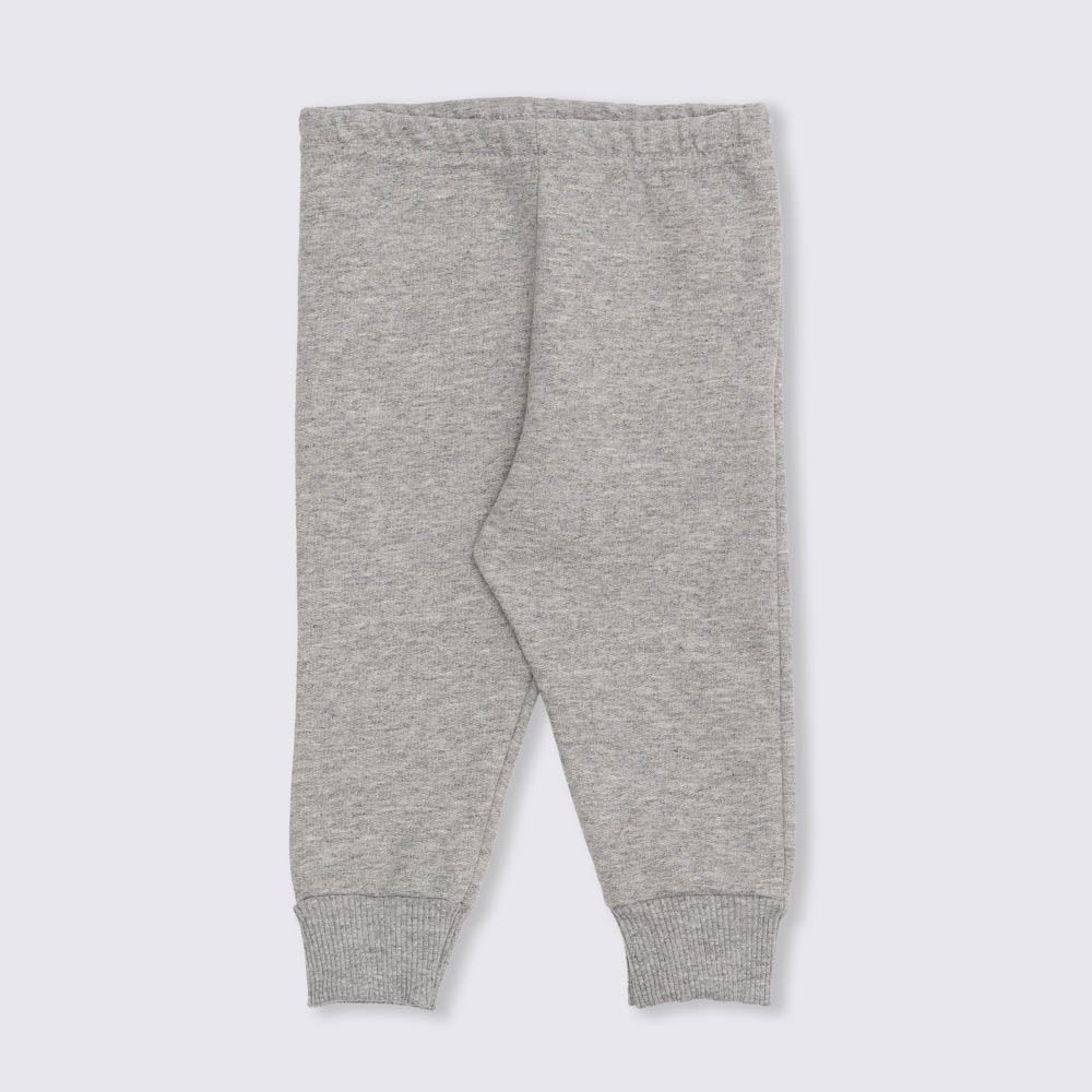 Calça de Bebê Moletom Básico Felpado Yoyo Baby Mescla Medio