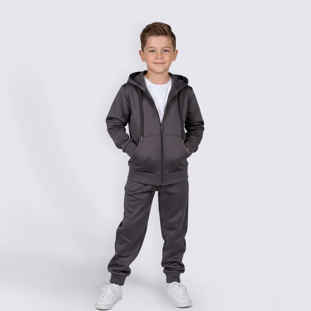 Calça Jogger Infantil Menino 4 a 10 Anos Hot Dog Chumbo