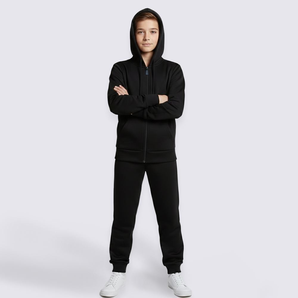 Calça Jogger Juvenil Menino 12 a 16 Anos Hot Dog Preto