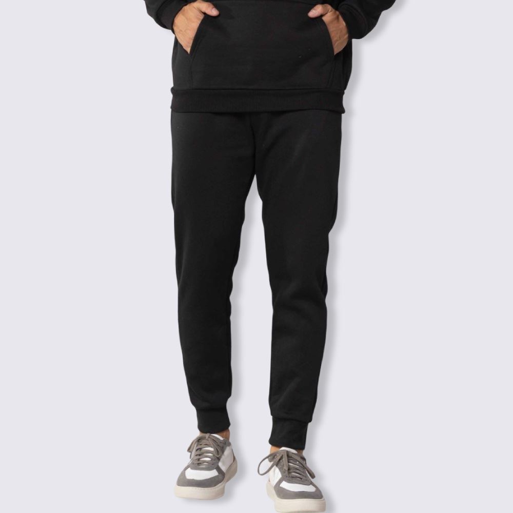 Calça Masculina Jogger De Moletom Marc Alain Preto