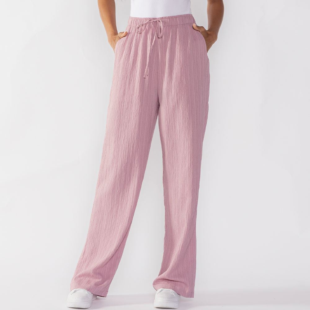 Calça Pantalona Estilo Pijama Boby Blues Rose