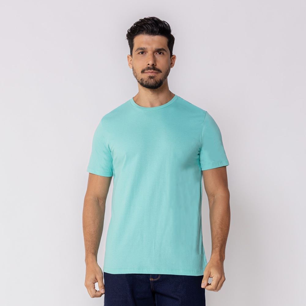 Camiseta Masculina Básica De Algodão Marc Alain Caribe 15-5519
