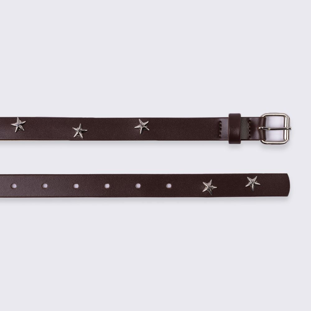 Cinto Feminino De Couro Sintético Estrelas Boby Blues Ganache