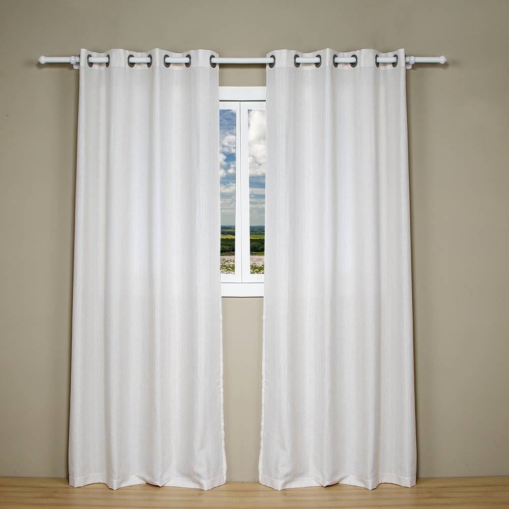 Cortina para Quarto e Sala 2,60X2,30 m Chenille Havan Casa - Gardenia Branco