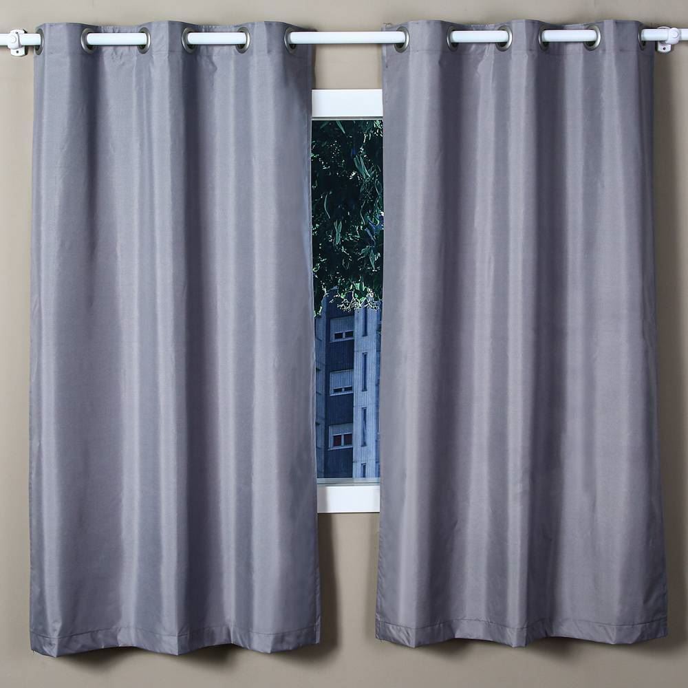 Cortina para Quarto e Sala 2,00X1,60 m Corta Luz Unika Havan Casa - Titanio