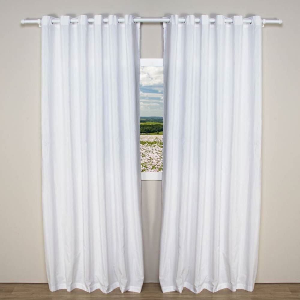 Cortina para Quarto e Sala 3,60X2,50 m Rústica Madri Havan Casa - Branco