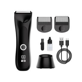 Aparador De Pelos Klicke Com Visor Led - Preto