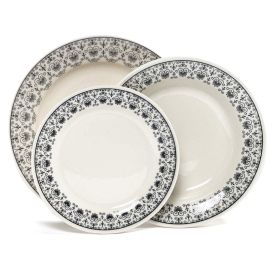 Aparelho De Jantar Donna Renda 12 Pe&ccedil;as - Cer&acirc;mica