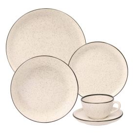 Aparelho De Jantar Porcelana Flat Duna 20 Pe&ccedil;as - Oxford