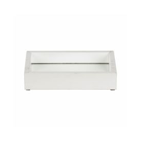 Bandeja Decorativa Espelhada Bw Quadros 22Cm - Branco