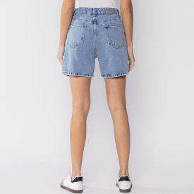 Bermuda Feminina Jeans Sawary Azul Medio