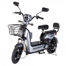 Bicicleta Elétrica Wehawk Basket Wx-03 500W com Bateria 48V Cinza - 258325