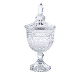 Bomboniere Com Pé De Vidro Patrícia Hauskraft 11,5Cm - Transparente