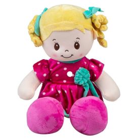 Boneca de Pelúcia Média Pink Havan Toys - HBR0325