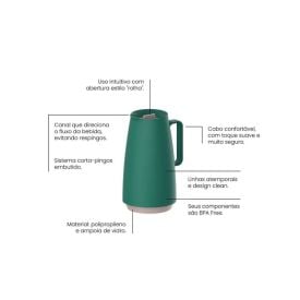 Bule Térmico Exata Tramontina 500Ml - Verde