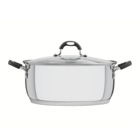 Caçarola Aço Inox Astro De Indução Tramontina 8,9 Litros - Rasa