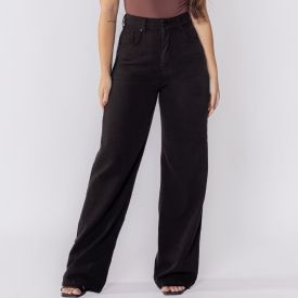 Calça Wide Leg Jeans Feminina Patricia Foster