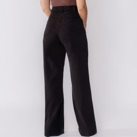 Calça Wide Leg Jeans Feminina Patricia Foster
