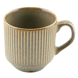 Caneca Striatto Fine Em Cerâmica L'hermitage 270Ml -  Verde Oliva