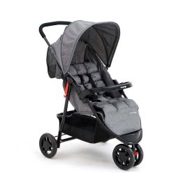 Carrinho De Bebê Delta 3 Rodas Voyage - Cinza Mescla