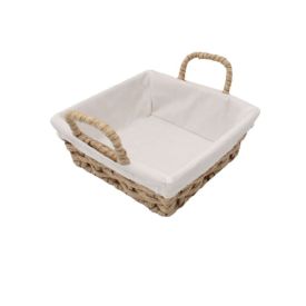 Cesta De Pão Quadrada Havan Casa 20Cm - Tecido Natural
