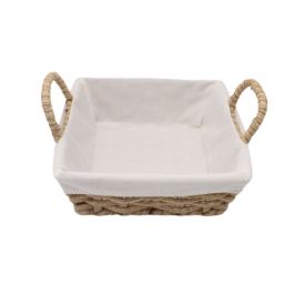 Cesta De Pão Quadrada Havan Casa 20Cm - Tecido Natural
