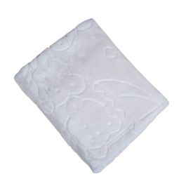 Cobertor De Bebê 100% Poliéster Alto Relevo Yoyo - Zoo Off White