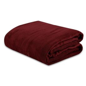 Cobertor Casal Microfibra Liso Paris Havan Casa - Bloodstone