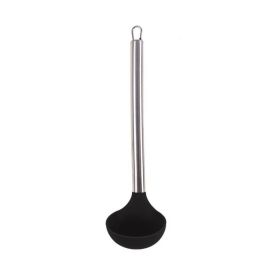 Concha Silicone Havan Casa com Cabo Inox 30Cm - Preto