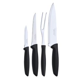 Jogo De Facas Com Garfo Inox Plenus Tramontina 4 Pçs - Inox