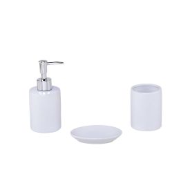 Conjunto Para Banheiro Branco 3 Peças Lyor - Lille