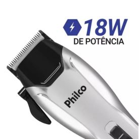 Máquina de Cortar Cabelos Philco 9 Acessórios 4 pentes PCR04