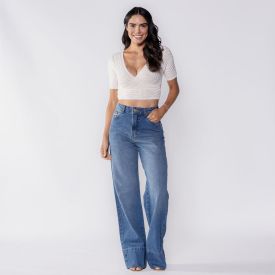Cropped De Tricot Boby Blues Off White
