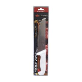 Faca para Churrasco Inox 8" com Cabo Branco Corneta