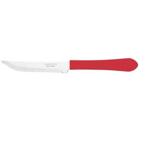 Faca De Churrasco Tramontina Leme - Vermelho