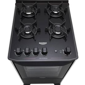 Fogão de Piso 4 Bocas Dako Magister Mesa de Vidro - Bivolt