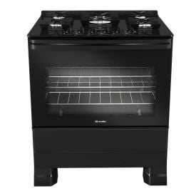 Fogão De Piso 5 Bocas Mueller Tripla Chama Preto Mfv5bf - Bivolt