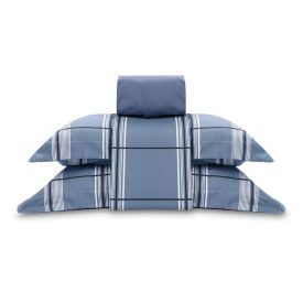 Jogo de Cama Casal Percal Buona Fortuna 4 p&ccedil;s - Ravi Azul
