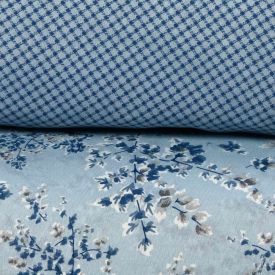 Jogo de Cama Queen Napoli Havan Casa 4 p&ccedil;s  - Charme Azul