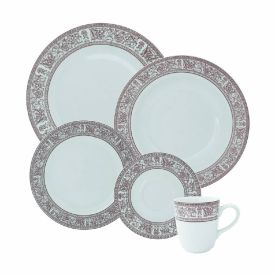 Jogo De Jantar Jardim Secreto Schmidt 30 Pe&ccedil;as - Porcelana