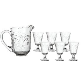 Jogo De Jarra Com Taças Coconut L' Hermitage - 7 Peças