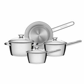 Jogo De Panelas Tramontina Indução Allegra 4 Peças - Inox
