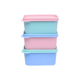 Jogo De Potes Herméticos Kids Dup 3 Peças 250 Ml - Colors