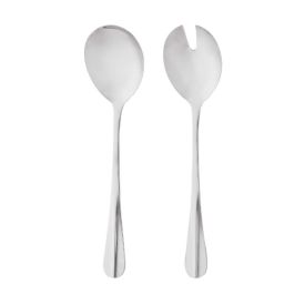 Jogo De Utensílios Para Salada Inox Positano Lyor 2 Peças - Inox