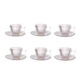 Jogo De Xícaras De Café Com Filete Graffiato Hauskraft - 12 Peças