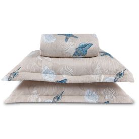 Kit Colcha Casal Estampada Versalhes Havan Casa 3 Pe&ccedil;as - Oceano