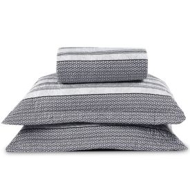 Kit Colcha Casal Versalhes Estampada Havan Casa 3 Pe&ccedil;as - Geo Cinza