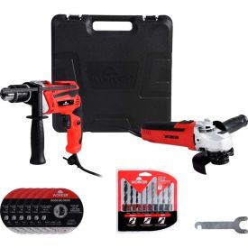 Kit Esmerilhadeira e Furadeira 24 Peças Worker - 127V