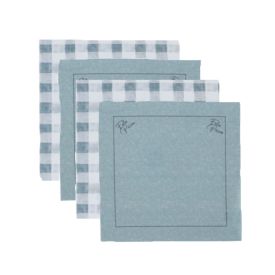 Kit Guardanapo 4 Peças Páscoa Havan Casa - Xadrez Verde