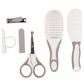 Kit Higiene e Cuidados para Bebê Buba - Cinza